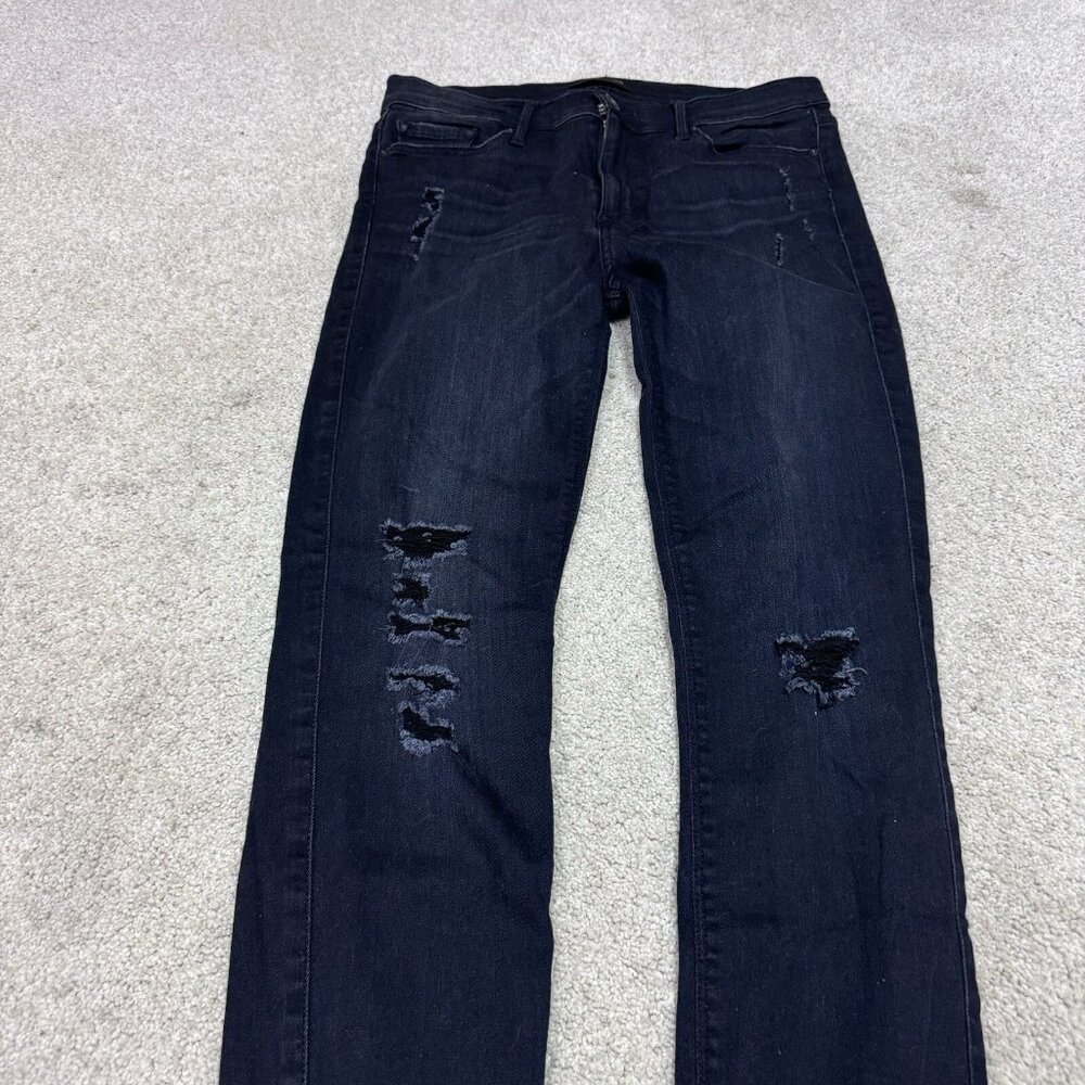 Black Orchid Jeans Women’s Black Distressed Skinny Pockets Size 28 - Picture 6 of 12